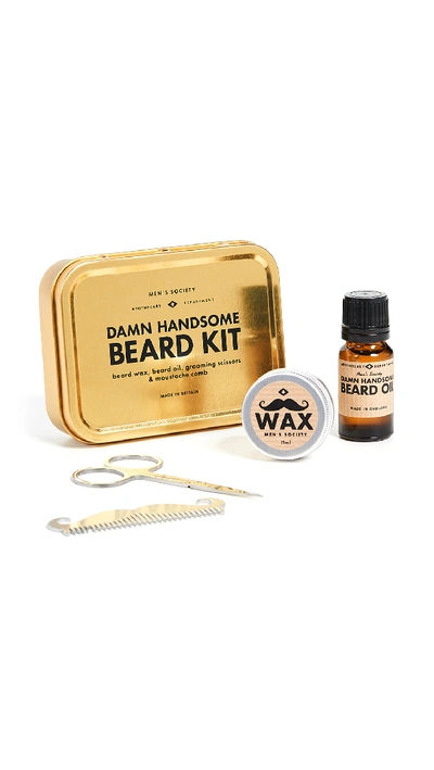 Men's Society Damn Handsome Beard Grooming Kit