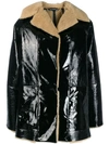 Kassl Reversible Oversized Coat In Black