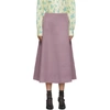 MARC JACOBS MARC JACOBS PURPLE DOUBLE FACED SKIRT