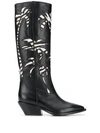 A.F.VANDEVORST PALM TREE PATTERNED BOOTS