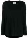 ALLUDE COLOUR BLOCK KNITTED TOP