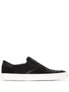 Amiri Skeleton Slip-on Sneakers In Black