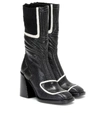 CHLOÉ BELL LIZARD-EFFECT LEATHER BOOTS,P00411748