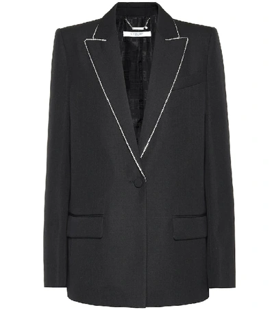 Givenchy Metal Trimmed Collar Blazer - 黑色 In Black