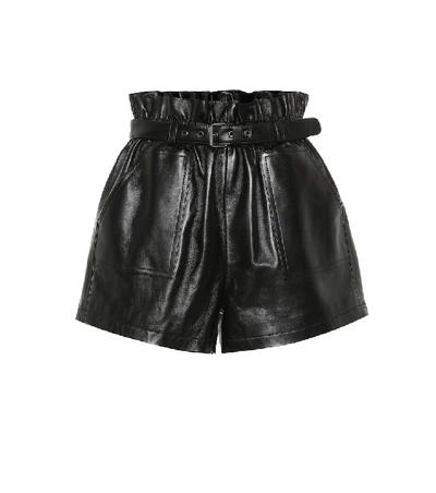 Saint Laurent Patent Shorts - 黑色 In Black