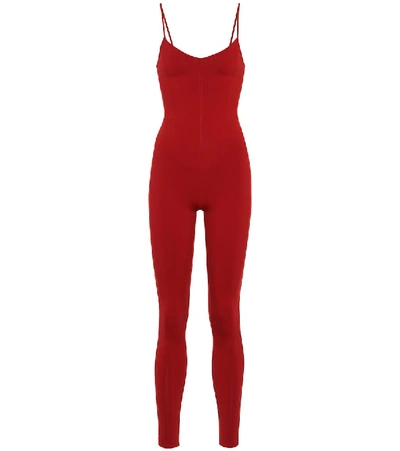 Live The Process Corset Bodysuit In Red
