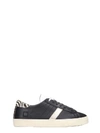 DATE HILL LOW SNEAKERS IN BLACK LEATHER,11060476