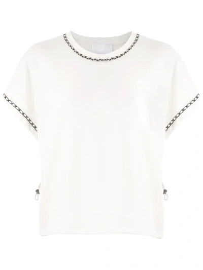 Andrea Bogosian Embellished Poços T-shirt In White