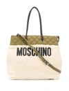 MOSCHINO QUILTED TOP TOTE BAG
