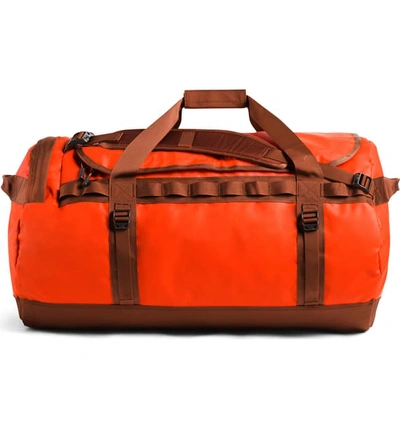The North Face Base Camp Large Duffle Bag In Acrylic Orange/ Picante Red