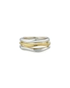Ippolita Chimera Classico Triple Band Stack Ring In Gray/yellow