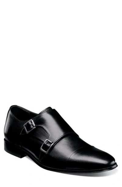 Florsheim Jetson Cap Toe Monk Shoe In Black