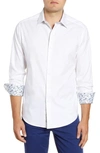 Robert Graham Keaton Regular Fit Button-up Sport Shirt In White