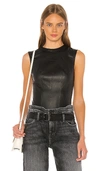 RTA Claire Leather Bodysuit,RTAR-WS63