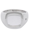 Tom Wood Cushion Open Ring In Silver