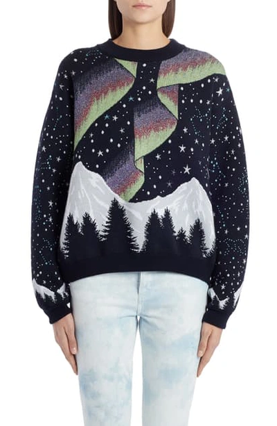 Alanui Circle Of Life Jacquard Sweater In Multicolor
