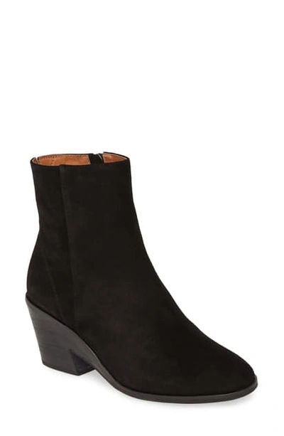 Gentle Souls By Kenneth Cole Women's Blaise Wedge Booties Women's Shoes In Black Suede
