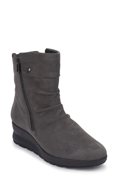 Mephisto Phila Boot In Grey Velcalf Leather