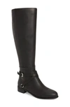 Charles David Solo Knee High Boot In Black Leather