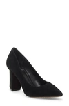 Vince Camuto Candera Pointed Toe Pump In Black Suede