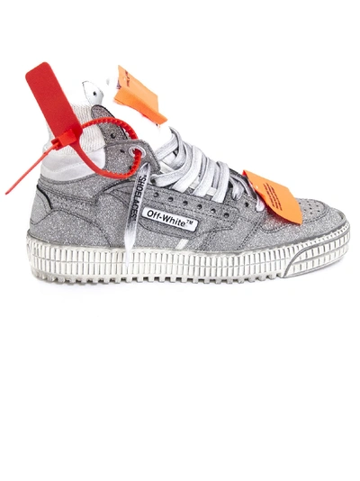 Off-white Off Court Glitter Leather Sneakers
