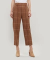 ACNE STUDIOS CHECKED WOOL-BLEND TAPERED TROUSERS,5057865715681