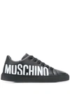 Moschino Classic Logo Sneakers - Atterley In Black