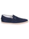 TOD'S WOVEN DETAIL SLIP-ON SNEAKERS,11062125