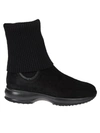 Hogan Black Interactive Boots In Black