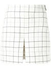 TIBI WINDOWPANE CHECKED SKORTS