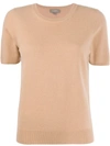 N•PEAL CASHMERE SHORT-SLEEVED TOP