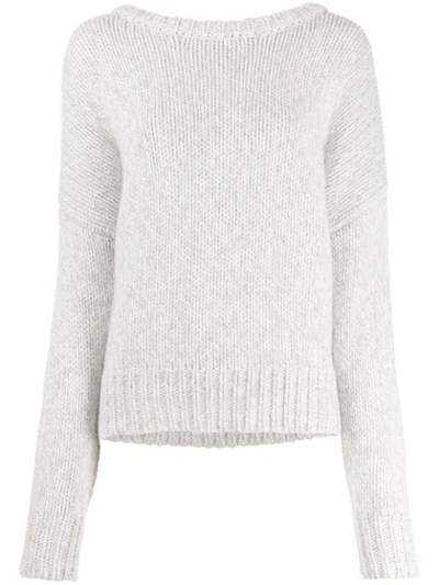 N•peal Cashmere Oversized-fit Jumper In White