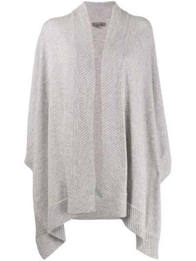 N•PEAL CASHMERE DIAGONAL RIBBED CAPE 