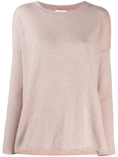 Allude Long Sleeve Jumper In Pink