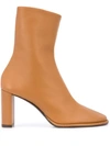THE ROW BLOCK HEEL ANKLE BOOTS