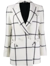 BLAZÉ MILANO CHECK FITTED JACKET