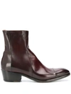 SILVANO SASSETTI LEATHER ANKLE BOOTS