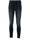 MOTHER CROPPED SKINNY-FIT JEANS