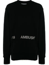 Ambush Logo Print Sweatshirt In Black