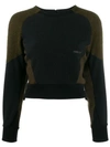 AMBUSH FLEECE PANEL SWEATSHIRT