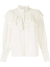 ULLA JOHNSON ETHEL RUFFLED SHIRT