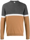 ELEVENTY COLOUR-BLOCK SWEATER