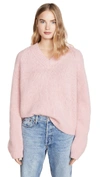 MANSUR GAVRIEL V NECK ALPACA SWEATER