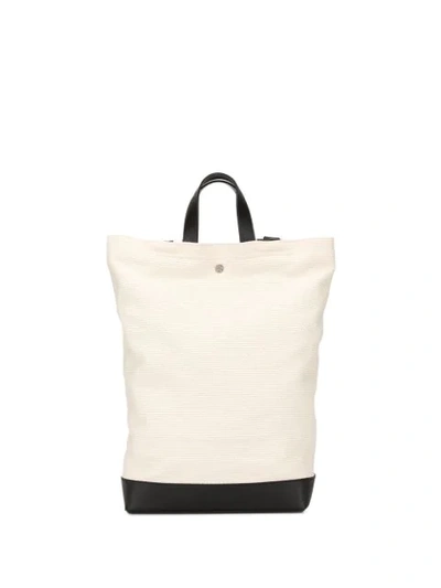 Cabas Ruck Backpack In White