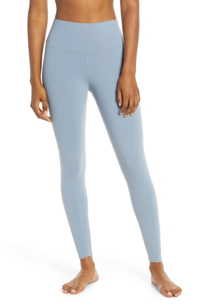 Alo Yoga Airbrush 7/8 High Waist Leggings In Blue Haze