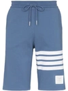 THOM BROWNE STRIPED TRACK SHORTS