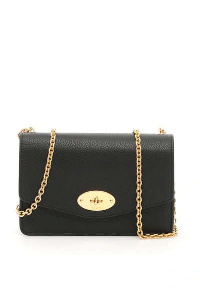Mulberry Grain Leather Small Darley Bag In Black