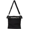 Y-3 Logo Print Shoulder Bag In Black