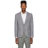 ALEXANDER MCQUEEN ALEXANDER MCQUEEN WHITE AND BLACK HOUNDSTOOTH CHECK BLAZER