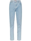 ECKHAUS LATTA HIGH RISE STRAIGHT-LEG JEANS